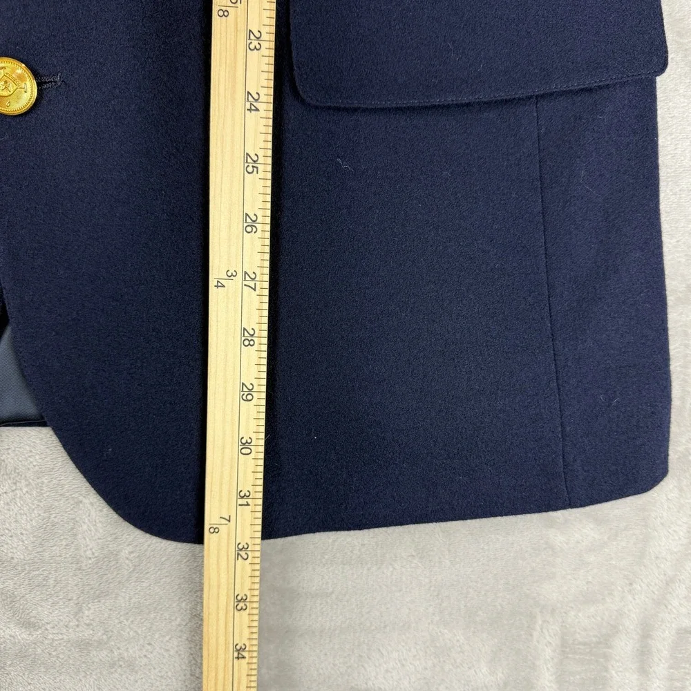 VTG Polo University Club Ralph Lauren Blazer Men 44R? Navy Wool Gold Buttons 90s
